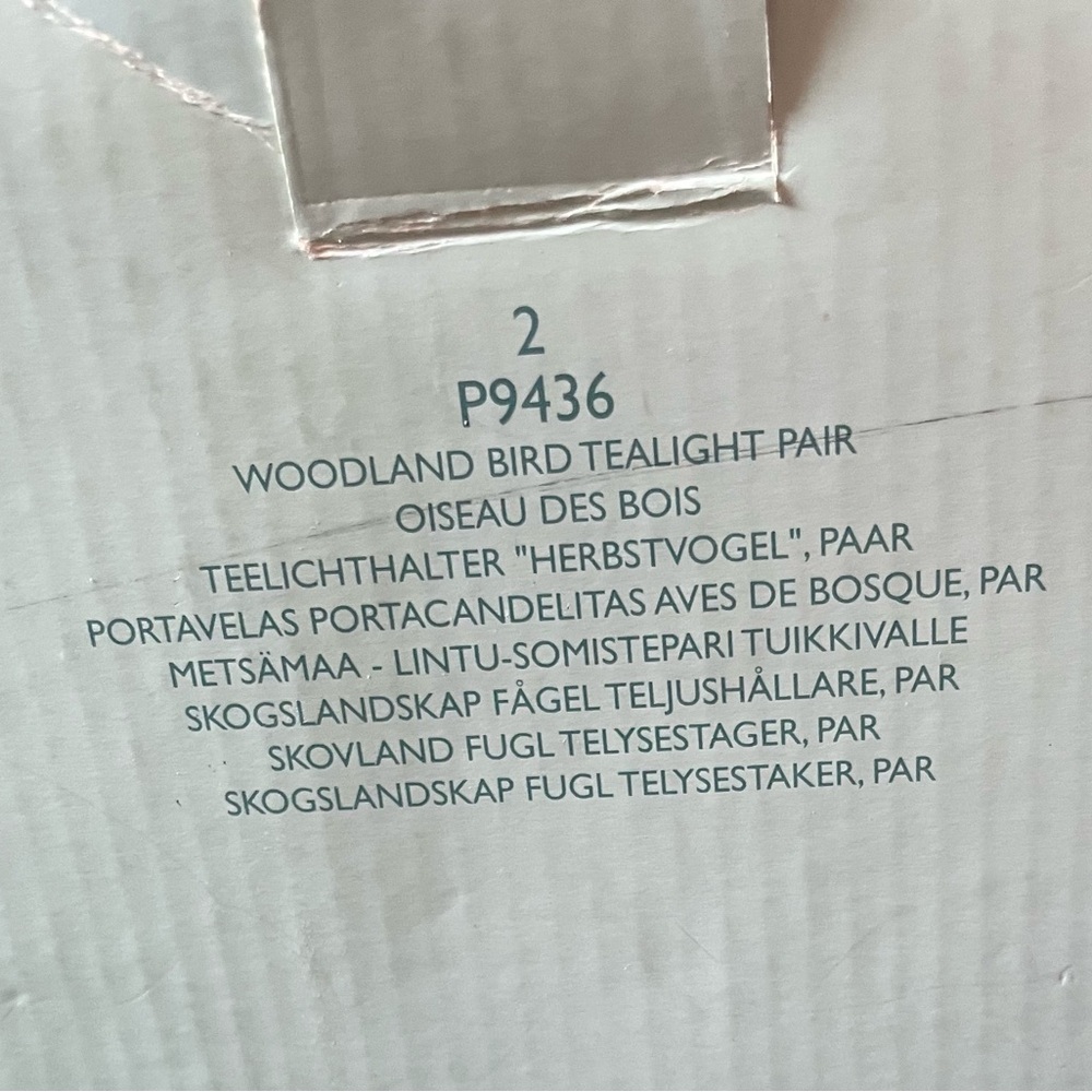 PartyLite Woodland Bird Tealight Pair - Picture 5 of 5